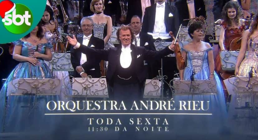 SBT já está anunciando a Orquestra de André Rieu nos intervalos da programação SBT já está anunciando a Orquestra de André Rieu nos intervalos da programação