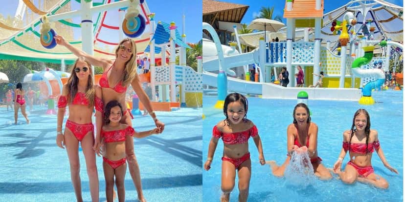 Ticiane Pinheiro curte piscina com as filhas Manuella e Rafa Ticiane Pinheiro curte piscina com as filhas Manuella e Rafa