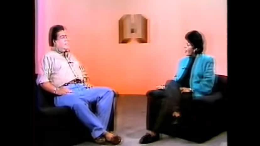 Faustão em entrevista à Leda Nagle, no Jornal Hoje, em 1989 (Foto: Reprodução/YouTube) Faustão em entrevista à Leda Nagle, no Jornal Hoje, em 1989 (Foto: Reprodução/YouTube)
