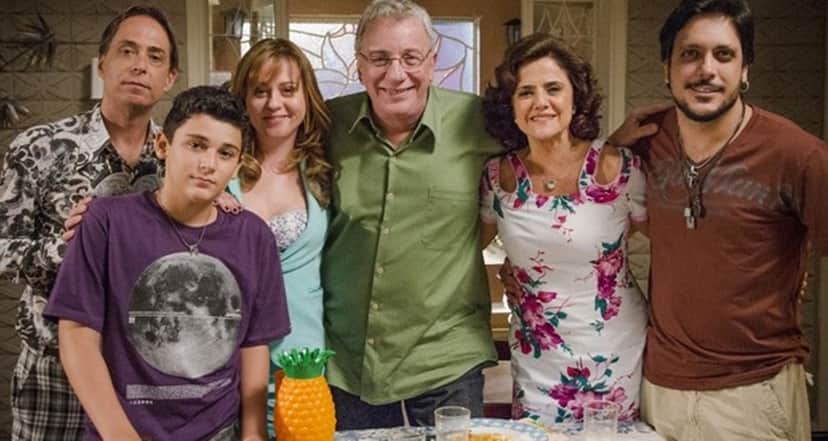 O Florianinho com Agostinho e Bebel, os avós e tio em A Grande Família O Florianinho com Agostinho e Bebel, os avós e tio em A Grande Família