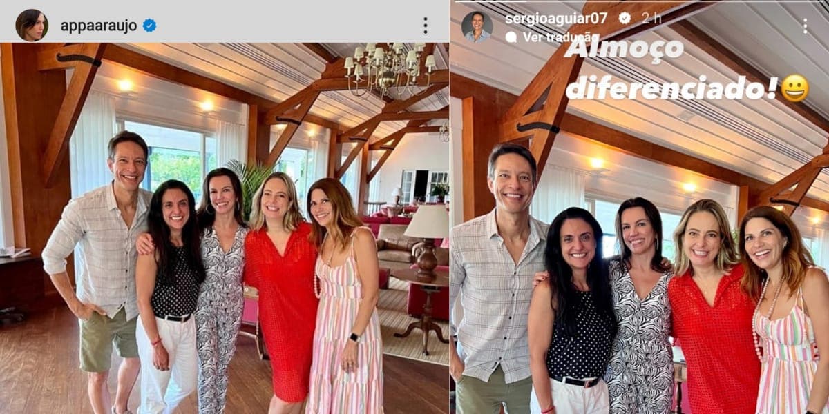 Ana Paula Araújo e Sérgio Aguiar (Reprodução: Instagram) Ana Paula Araújo e Sérgio Aguiar (Reprodução: Instagram)