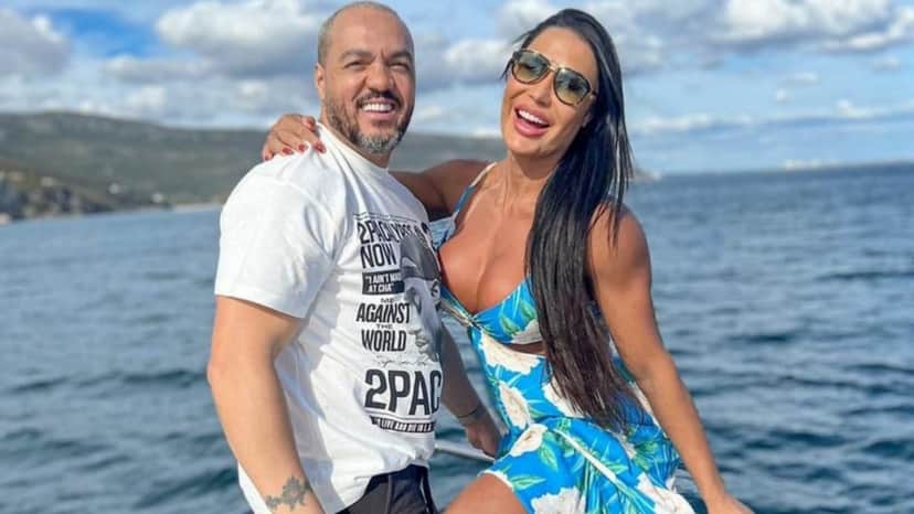 Belo e sua esposa Gracyanne Barbosa Belo e sua esposa Gracyanne Barbosa