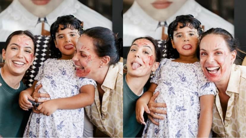 Valentina Cohen com sua mãe e irmã mais nova (Reprodução/ Instagram) Valentina Cohen com sua mãe e irmã mais nova (Reprodução/ Instagram)
