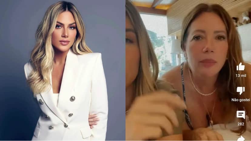 Giovanna Ewbank e sua mãe, Débora Ewbnak, em divertido vídeo no YouTube (Reprodução) Giovanna Ewbank e sua mãe, Débora Ewbnak, em divertido vídeo no YouTube (Reprodução)