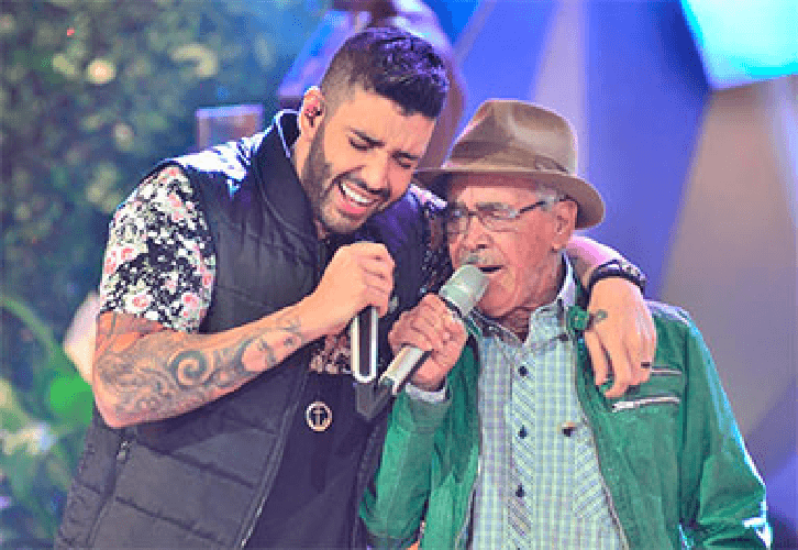 Gusttavo Lima ao lado do pai (Foto: Divulgação) Gusttavo Lima ao lado do pai (Foto: Divulgação)