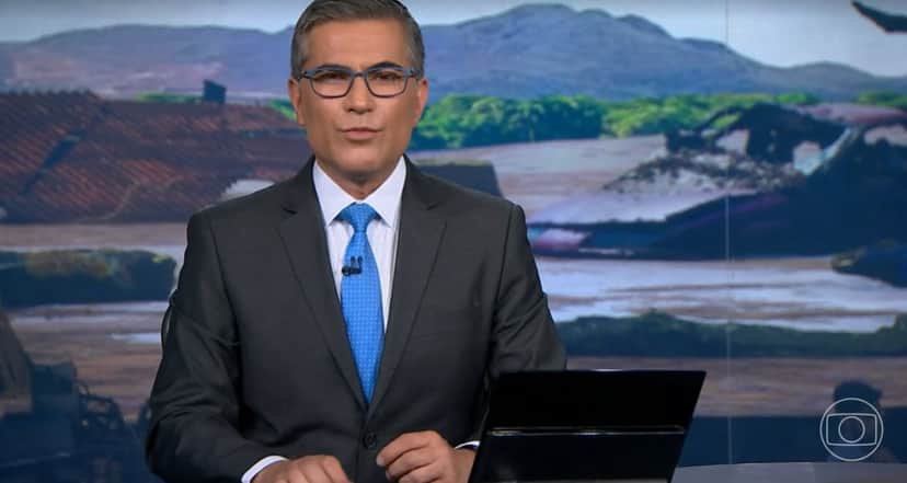 Hélter Duarte substituiu William Bonner no Jornal Nacional (Foto: Reprodução) Hélter Duarte substituiu William Bonner no Jornal Nacional (Foto: Reprodução)