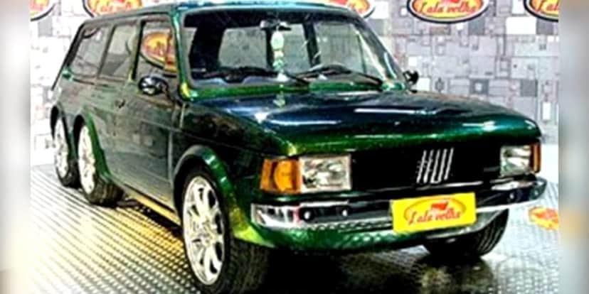 Carro de Mara Rúbia após a reforma (Reprodução: Globo) Carro de Mara Rúbia após a reforma (Reprodução: Globo)