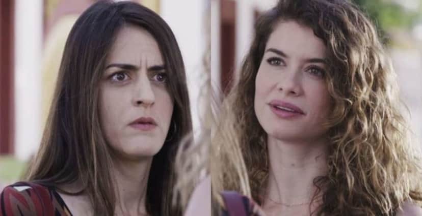 Luciana Paes e Alinne Moraes em cena de Espelho da Vida Luciana Paes e Alinne Moraes em cena de Espelho da Vida