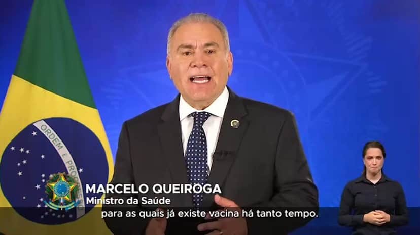 Ministro da saúde, Marcelo Queiroga, faz apelo e alerta nas principais emissoras do país Ministro da saúde, Marcelo Queiroga, faz apelo e alerta nas principais emissoras do país