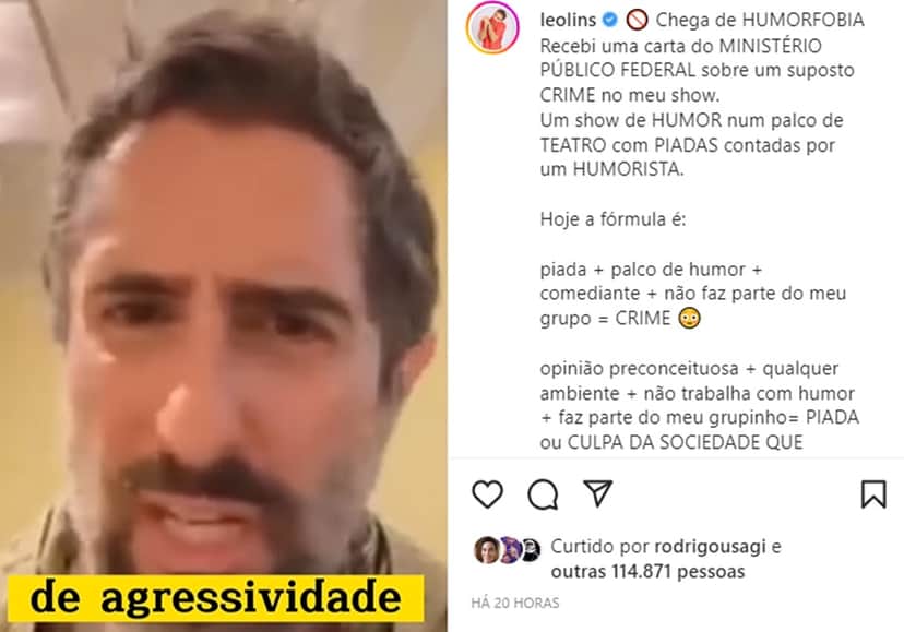 Ex humorista do SBT, demitido do The Noite, mostra Mion e outros em video e confronta (Fotos: Reprodução/ Instagram) Ex humorista do SBT, demitido do The Noite, mostra Mion e outros em video e confronta (Fotos: Reprodução/ Instagram)