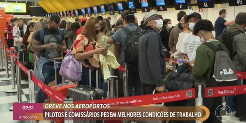 De acordo com Patrícia Poeta, voos já foram cancelados (Reprodução) De acordo com Patrícia Poeta, voos já foram cancelados (Reprodução)