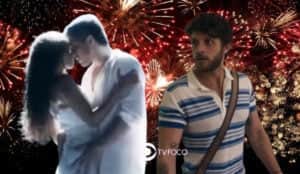 Travessia - Oto pede Brisa em casamento na noite de réveillon e faz com que Ari tenha um ataque de fúria (Foto: Reprodução / Globo / Montagem TV Foco) Travessia - Oto pede Brisa em casamento na noite de réveillon e faz com que Ari tenha um ataque de fúria (Foto: Reprodução / Globo / Montagem TV Foco)