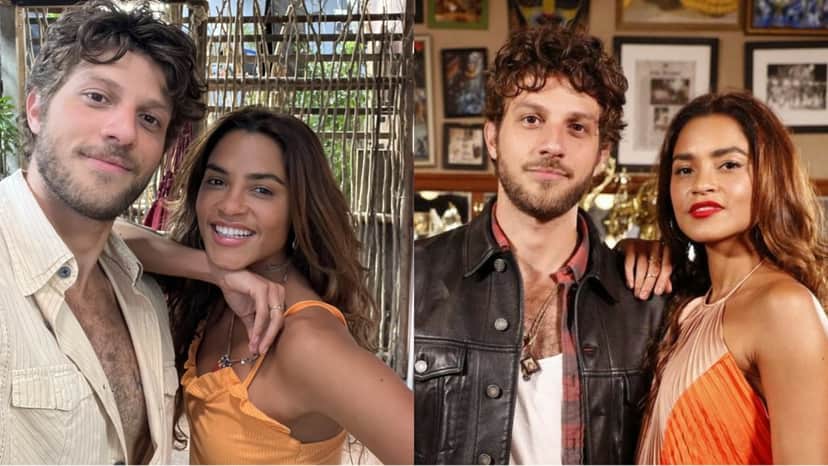 Chay Suede e Lucy Alves nos bastidores de Travessia (Reprodução/ Divulgação Globo) Chay Suede e Lucy Alves nos bastidores de Travessia (Reprodução/ Divulgação Globo)