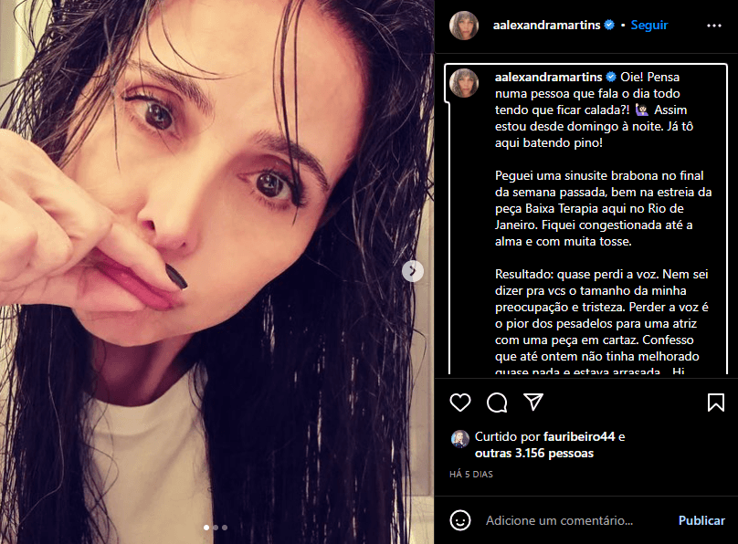 Antônio Fagundes perde a voz, fica sem falar e assume estar arrasada Antônio Fagundes perde a voz, fica sem falar e assume estar arrasada