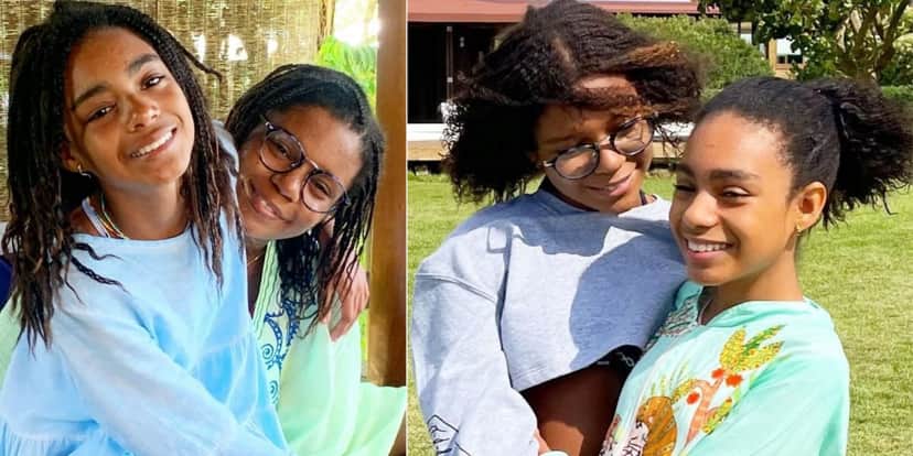 Aos 14 e 15 anos, Laura e Maria surgem sempre muito sorridentes nos cliques publicados pela mãe (Reprodução: Instagram) Aos 14 e 15 anos, Laura e Maria surgem sempre muito sorridentes nos cliques publicados pela mãe (Reprodução: Instagram)