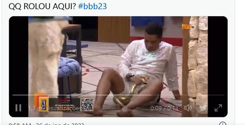 BBB23 Caindo de bêbado, Bruno escandaliza, pega objeto, esfrega em parte íntima e assusta Está transand0 - Foto Reprodução BBB23 Caindo de bêbado, Bruno escandaliza, pega objeto, esfrega em parte íntima e assusta Está transand0 - Foto Reprodução