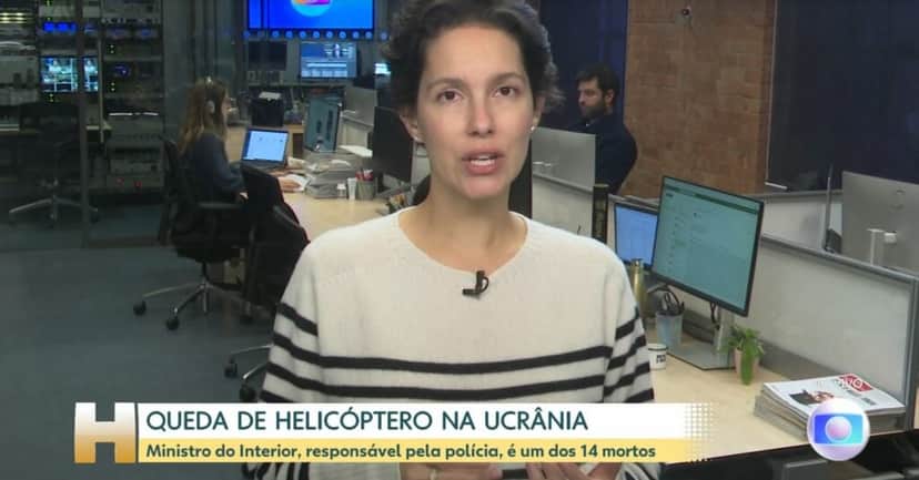 Cecília Malan durante o Jornal Hoje- Foto: Reprodução/Globo Cecília Malan durante o Jornal Hoje- Foto: Reprodução/Globo