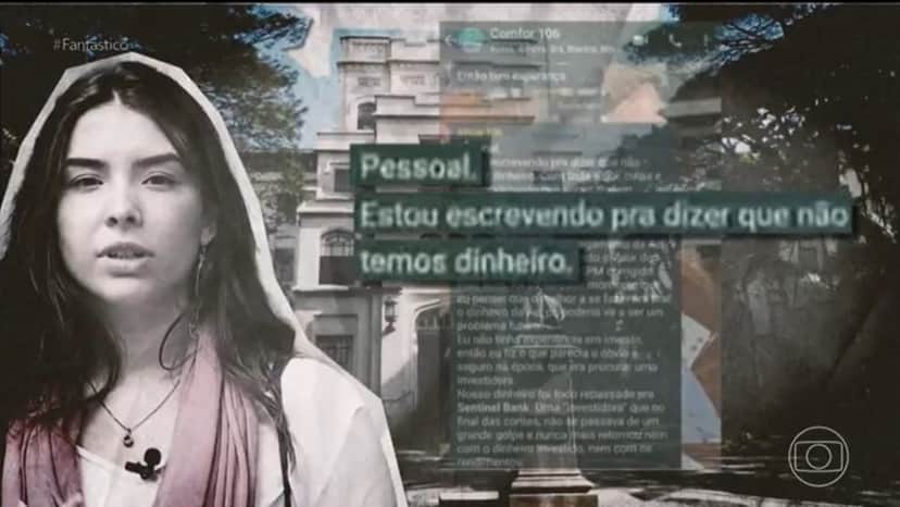 Fantástico voltou a abordar o caso da estudante que desviou milhões de um fundo que seria usado para a formatura- Foto: Reprodução/Globo Fantástico voltou a abordar o caso da estudante que desviou milhões de um fundo que seria usado para a formatura- Foto: Reprodução/Globo