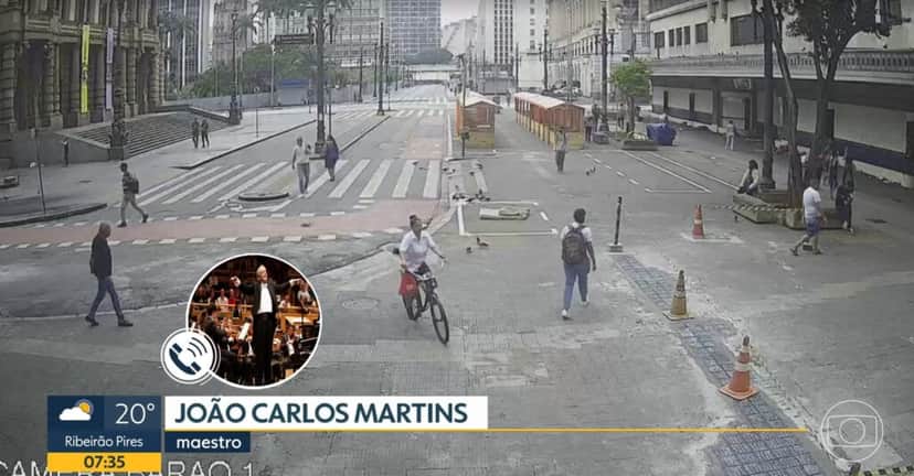 Rodrigo Bocardi conversou com João Carlos Martins- Foto: Reprodução/Globo Rodrigo Bocardi conversou com João Carlos Martins- Foto: Reprodução/Globo