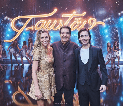 Anne Lotterman, joão Guilherme e Faustão - Foto Reprodução Instagram Anne Lotterman, joão Guilherme e Faustão - Foto Reprodução Instagram