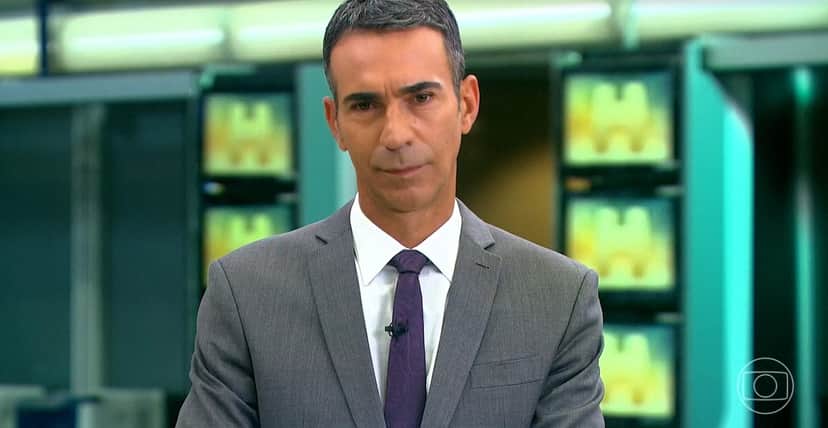 César Tralli não escondeu a sua preocupação com uma das principais notícias do JH César Tralli não escondeu a sua preocupação com uma das principais notícias do JH