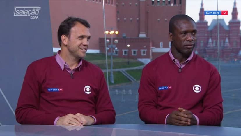 Clarence Seedorf à direita, ao lado de Dejan Petkovic à esquerda Clarence Seedorf à direita, ao lado de Dejan Petkovic à esquerda