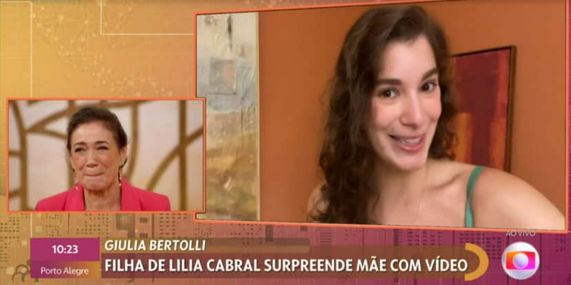 Lilia Cabaral e Giulia Bertolli (Foto: Reprodução/TV Globo) Lilia Cabaral e Giulia Bertolli (Foto: Reprodução/TV Globo)