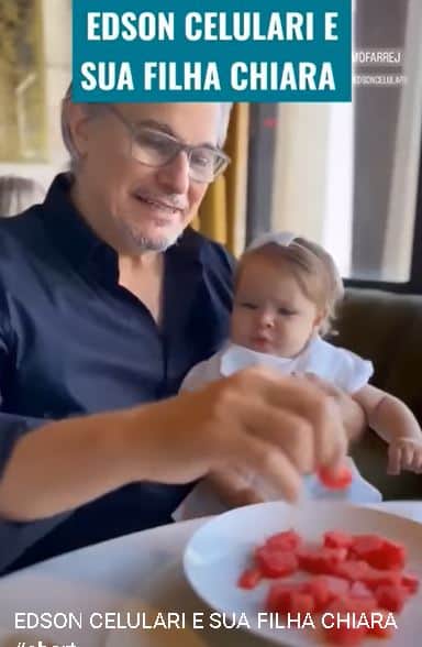 Edson Celulari tem a filha bebê mais linda que você verá - Foto Reprodução Edson Celulari tem a filha bebê mais linda que você verá - Foto Reprodução