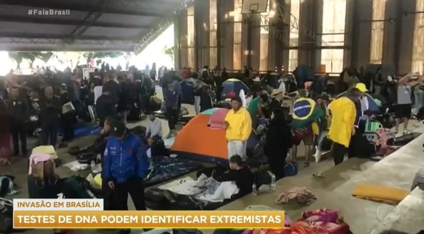 Fala Brasil mostrou extremistas presos em Brasília Fala Brasil mostrou extremistas presos em Brasília
