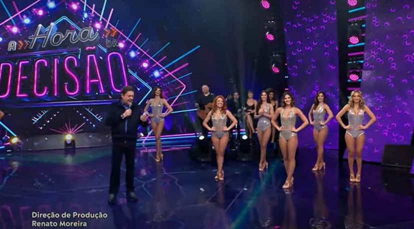 Faustão durante o quadro A Hora da Decisão Faustão durante o quadro A Hora da Decisão