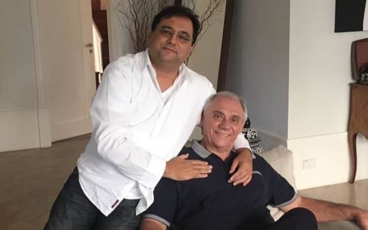 O ex-apresentador da RedeTV! com o jornalista da Record (Foto: Reprodução) O ex-apresentador da RedeTV! com o jornalista da Record (Foto: Reprodução)