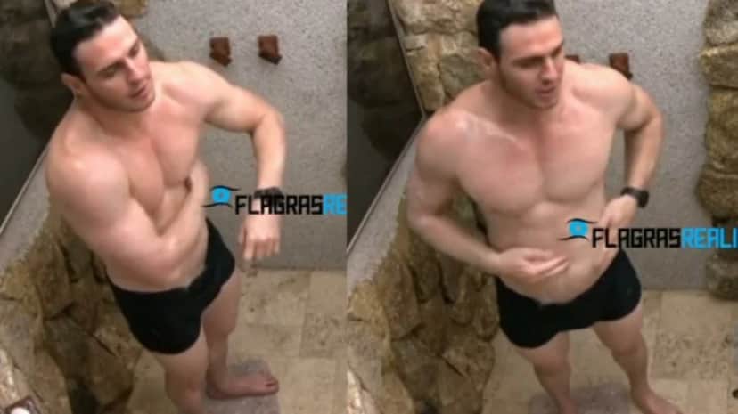 Gustavo se descuidou e mostrou demais no BBB23 (Imagem: Montagem/Twitter) Gustavo se descuidou e mostrou demais no BBB23 (Imagem: Montagem/Twitter)
