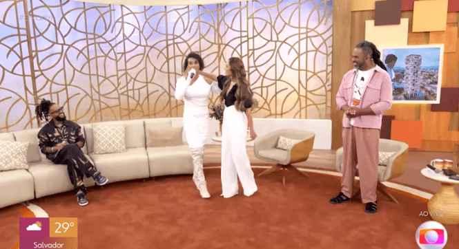 Durante o Encontro, da Globo, Linn da Quebrada menospreza programa da emissora ao vivo e gera climão com Patrícia Poeta - Foto Reprodução Durante o Encontro, da Globo, Linn da Quebrada menospreza programa da emissora ao vivo e gera climão com Patrícia Poeta - Foto Reprodução