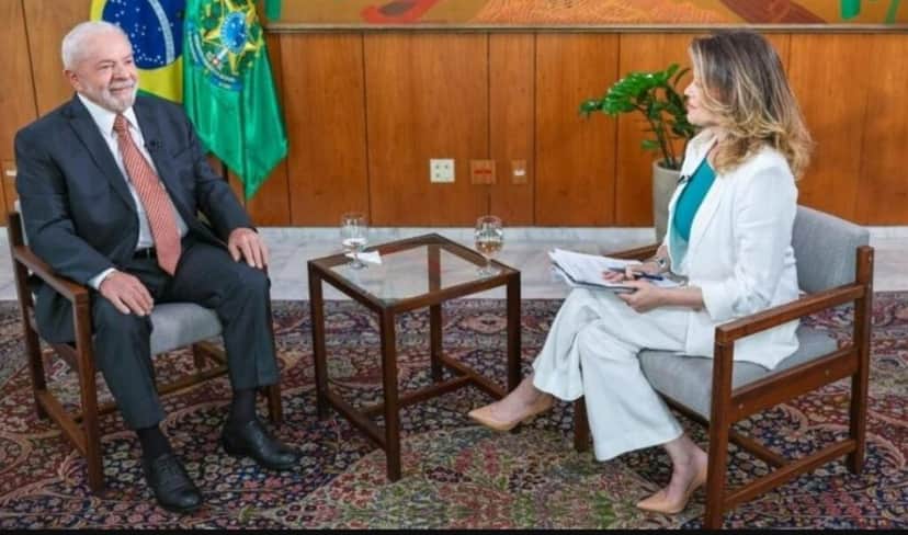 Lula e Natuza Nery Lula e Natuza Nery