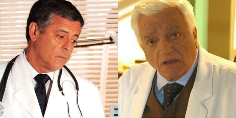 Os atores Marcos Paulo e Walmor Chagas - Foto; Reprodução Os atores Marcos Paulo e Walmor Chagas - Foto; Reprodução