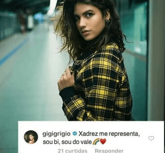 Comentário feito por Giovanna Grigio No Instagram (Foto: Reprodução/ Instagram) Comentário feito por Giovanna Grigio No Instagram (Foto: Reprodução/ Instagram)