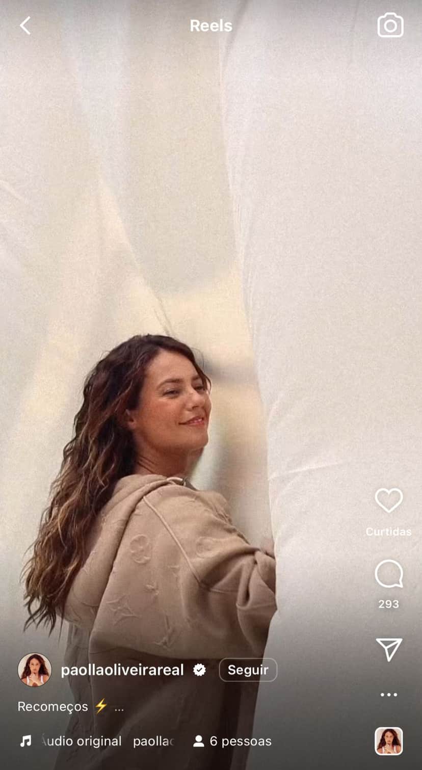 Por meio de suas redes sociais, a famos atriz Paolla Oliveira, surge em um vídeo sem dizer ao menos uma palavra, e confirma situação - Foto Reprodução Instagram Por meio de suas redes sociais, a famos atriz Paolla Oliveira, surge em um vídeo sem dizer ao menos uma palavra, e confirma situação - Foto Reprodução Instagram