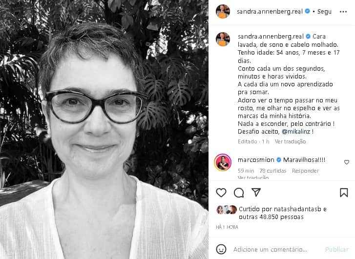 Sandra Annenberg postou textão e chocou com recado (Foto: Reprodução/ Instagram) Sandra Annenberg postou textão e chocou com recado (Foto: Reprodução/ Instagram)