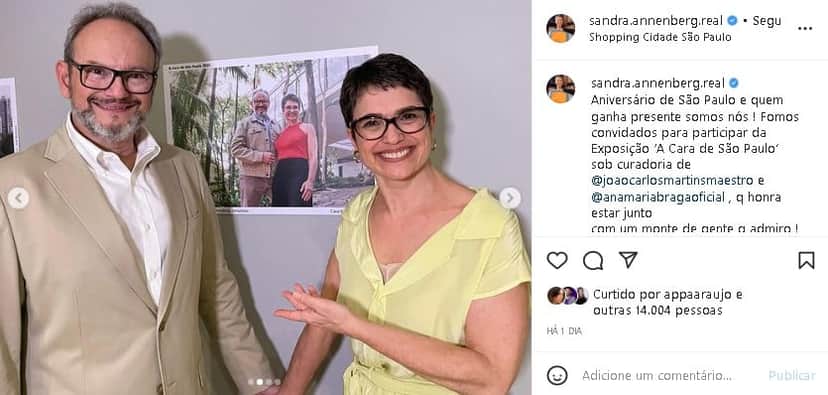 Sandra Annenberg surgiu ao lado de grande amor e fez confissão que ninguém esperava (Foto: Reprodução/ Instagram) Sandra Annenberg surgiu ao lado de grande amor e fez confissão que ninguém esperava (Foto: Reprodução/ Instagram)