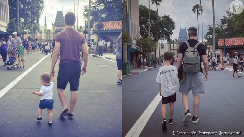 Os filhos dos famosos Sandy e Júnior sempre encantam a web quando surgem em cliques raros - Foto Reprodução Os filhos dos famosos Sandy e Júnior sempre encantam a web quando surgem em cliques raros - Foto Reprodução