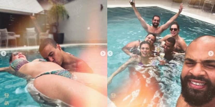 Thiago em fotos compartilhadas em seu Instagram (Foto Reprodução/Montagem/TV Foco) Thiago em fotos compartilhadas em seu Instagram (Foto Reprodução/Montagem/TV Foco)