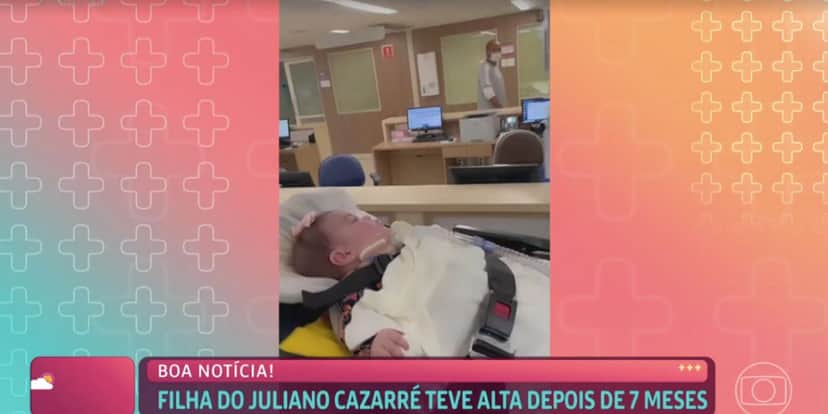 Ana Maria adianta fim do Mais Você para dar notícia envolvendo ator da Globo, Juliano Cazarré, e se emociona ao falar sobre ida de Maria para casa após 7 meses internada na UTI (Foto: Reprodução / Mais Você da Globo) Ana Maria adianta fim do Mais Você para dar notícia envolvendo ator da Globo, Juliano Cazarré, e se emociona ao falar sobre ida de Maria para casa após 7 meses internada na UTI (Foto: Reprodução / Mais Você da Globo)