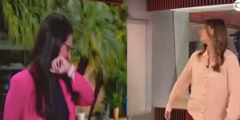 Apresentadora toma atitude ao ver repórter engasgar ao vivo e pede para matéria ser cancelada (Fotos: Reproduções / Globo) Apresentadora toma atitude ao ver repórter engasgar ao vivo e pede para matéria ser cancelada (Fotos: Reproduções / Globo)