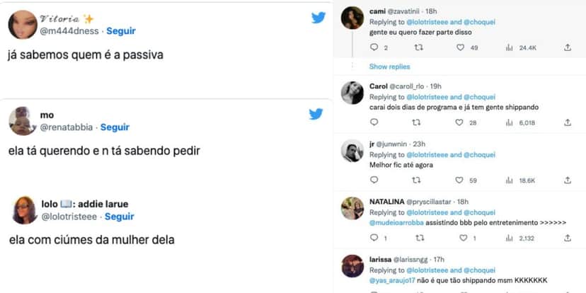 Bruna Griphao vê Larissa exibir corpão em menor biquíni no BBB23, da Globo, pede para amiga colocar roupa em tom de ciúmes e web aponta romance entre eles (Reprodução / Globo!) Bruna Griphao vê Larissa exibir corpão em menor biquíni no BBB23, da Globo, pede para amiga colocar roupa em tom de ciúmes e web aponta romance entre eles (Reprodução / Globo!)