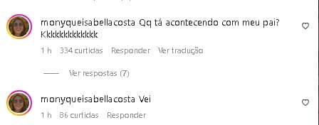 Filha do cantor reagiu e se mostrou surpresa com a atitude do pai famoso Filha do cantor reagiu e se mostrou surpresa com a atitude do pai famoso