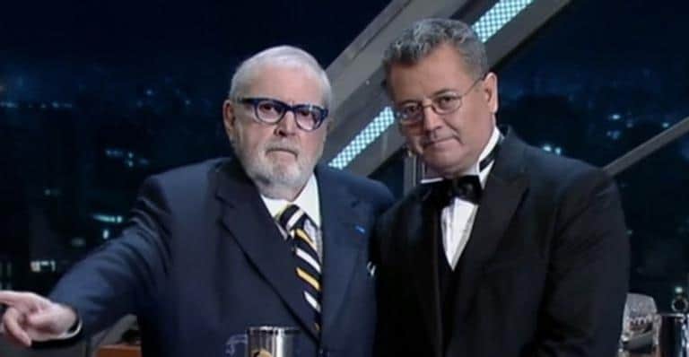 Jô Soares e o ex-garçom de seu programa, Alex Jô Soares e o ex-garçom de seu programa, Alex
