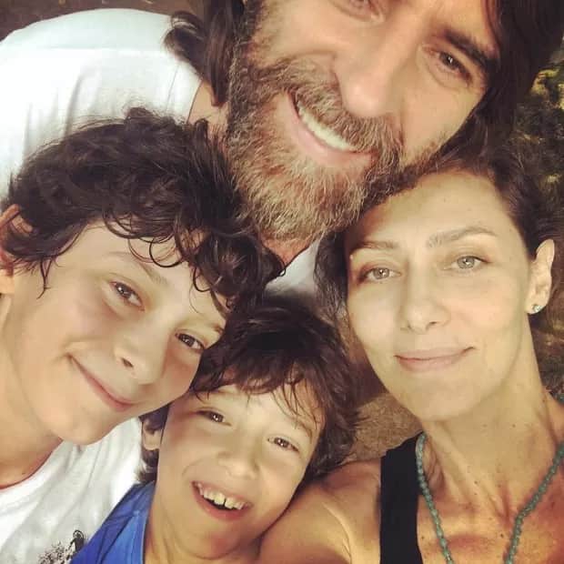 Maria Fernanda Cândido, marido e os filhos (Foto: Reprodução) Maria Fernanda Cândido, marido e os filhos (Foto: Reprodução)