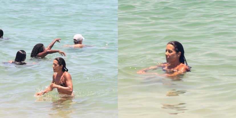 Âncora do Jornal Nacional surge de biquíni na praia - Foto: Reprodução Âncora do Jornal Nacional surge de biquíni na praia - Foto: Reprodução