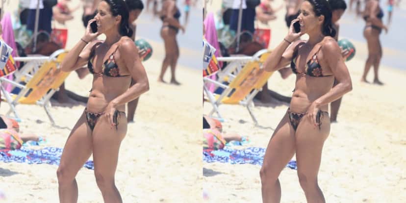 Âncora do Jornal Nacional surge de biquíni na praia - Foto: Reprodução Âncora do Jornal Nacional surge de biquíni na praia - Foto: Reprodução
