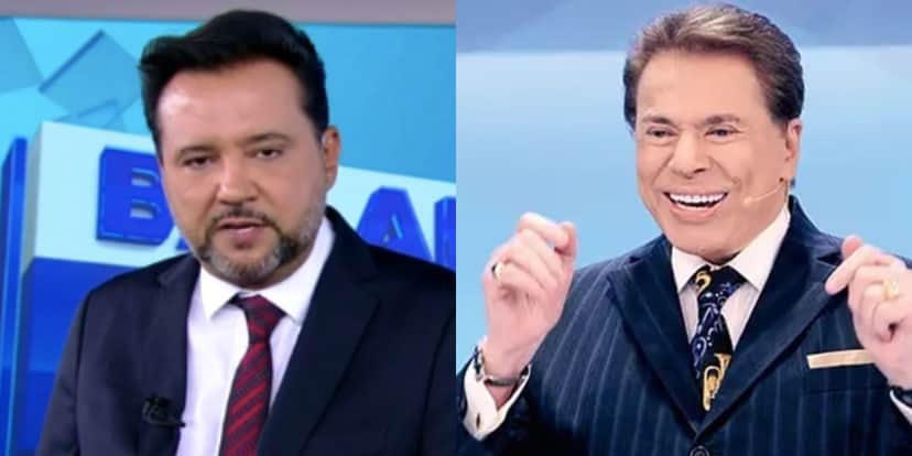 No Balanço Geral, Geraldo Luís quebra protocolo, fala sobre Silvio Santos e fala de convide de empresário para Carlos Nascimento voltar temporariamente para o SBT (Foto: Reproduções / Record) No Balanço Geral, Geraldo Luís quebra protocolo, fala sobre Silvio Santos e fala de convide de empresário para Carlos Nascimento voltar temporariamente para o SBT (Foto: Reproduções / Record)